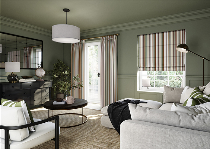 The British Stripe Co. Elizabeth, Highlands No.1 - Roman Blind - Image 6